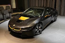 Black And Yellow Car Design Bmw I8 In Sophisto Grey With Yellow Accents Bmw I8 Bmw Bmw I8 Black