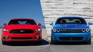 The three v8 cars : Car Comparison 2015 Ford Mustang Vs Dodge Challenger Mcgrath Auto Blog