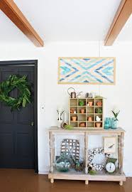 Diy Geometric Wall Art For Spring One Thousand Oaks Decor Home Decor Styles Spring Home Decor