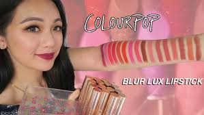 Colourpop Velvet Blur Lux Lipstick Hey Mr DJ & Mesmerize Review + Swatches 