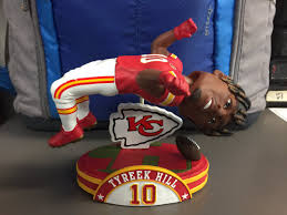 Kansas city chiefs wide receiver tyreek hill has been barred from team activities after disturbing audio surfaced thursday purportedly showing him threatening his fiancée as the two discussed a recent. Fox 4 Sports On Twitter The Latest Chiefs Bobblehead Has Wr Tyreek Hill Aka The Cheetah Doing A Backflip Fox4kc