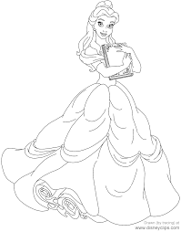 Top 10 free printable cheerful angel coloring pages online. Beauty And The Beast Coloring Pages Disneyclips Com
