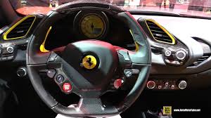 The 488 gtb effectively replaces the 458 and gets its own styling and suspension tweaks. 2017 Ferrari 488 Gtb Interior Walkaround 2016 Paris Motor Show Youtube