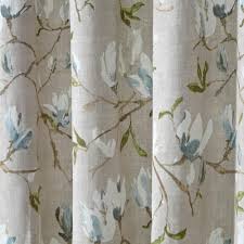 The uk's number one retailer of homewares, dunelm has a wide range of soft furnishings, furniture and home decor to suit any home Magnolia Green Pencil Pleat Curtains Blue And Green Curtains Floral Bedroom Pattern Curtains Living Room