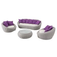 Salon De Jardin Java Gris Clair Violet 5 Places Salon De Jardin Table Et Chaise Table Et Chaises Salon De Jardin Gris Clair
