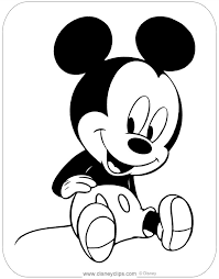 Best drawing pictures for kids online. Coloring Page Of Adorable Baby Mickey Babymickey Mickey Coloring Pages Mickey Mouse Coloring Pages Disney Coloring Pages