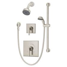 Symmons Duro Single Handle 1 Spray Tub And Shower Faucet In Chrome Valve Included 3605 H321 V The Home Depot Symmons Tub And Shower Faucets Shower Faucet