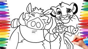 For kids & adults you can print the lion king or color online. Disney The Lion King Coloring Book Drawing And Coloring Simba The Lion King Youtube