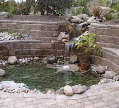 Updated retaining wall project by dustin. Retaining Water Features