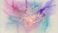 51] Abstract Alcohol Ink Art Tutorial - using Tim Holtz/Ranger ...