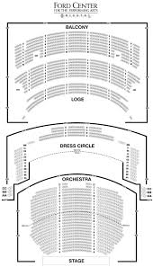 ford center oriental theatre seating chart theater seating