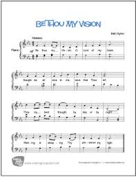 Free piano sheet music for beginners on this page includes pieces which can be printed out with no charge. Be Thou My Vision Hymn Free Easy Piano Sheet Music Makingmusicfun Net