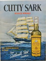 Cutty Sark Scots Whisky Print Ad Vintage 60 S Color Illustration Sail Boat Original Ad Whisky Cutty Sark Cutty Sark Whisky