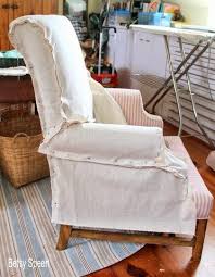 Soooooo I Ve Been Showing You Miriam And Ross S Living Room Progress And I Threa Slipcovers For Chairs Furniture Slipcovers Wingback Chair Slipcovers