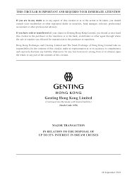 Genting hong kong limited : 2