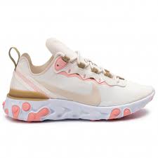 The midsole boasts the nike react foam which nike hyped as their most responsive cushioning technology. Schuhe Nike React Element 55 Bq2728 007 Phantom Lt Orewood Brn Sneakers Halbschuhe Damenschuhe Eschuhe De