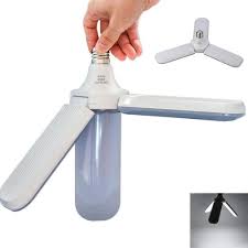 E27 45w 2835 228led Foldable Fan Blade Angle Adjustable Light Bulb For Indoor Home Decor Ac85 265v Sale Banggood Com