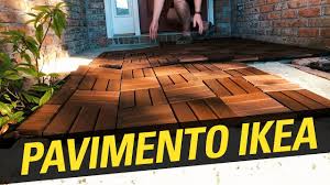Onlywood ti offre tutte le essenze in legno tropicale duro di massima durata, ma anche le più semplici mattonelle componibili in legno di. Installazione Pavimento Di Ikea Runnen Per Esterno Youtube