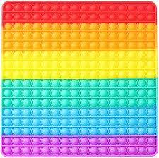 Product description reviews payment methods product description. Buy Big Size Push Pop Fidget Toy Big Rainbow Pop 256 Bubbles Big Size Square Squeeze Toys For Kids And Adults 12 Inch Big Pop Rainbow A Online In Taiwan B093zpwqvy