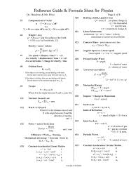 Math Worksheet Algebra 1 Formula Sheet Worksheets For Kids Teachers Free Math Cheat Sheet For Algebr Physics Formulas College Physics Physics Formulas List