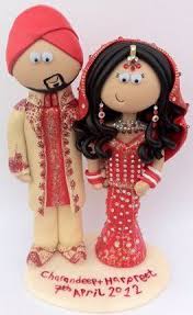 Personalised Unique Indian Cake Toppers I Can Make Whatever You Want Any Outfits Pos Handmade Wedding Cake Toppers Wedding Cake Toppers Indian Wedding Cakes