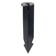 Mtb fence post anchor ground spike metal black powder coated 24 x 4 x 4 inches outer diameter (inner diameter 3.5 x3.5 inches), pack of 1. Pvc Ground Stake Nightscaping Usa