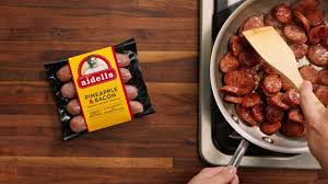 This hearty sausage and chicken ragù was inspired by a fabulous stew bruce aidells enjoyed when he was traveling in spain. Aidells Chicken Sausage W Pineapple And Bacon No Msg Gluten Free Fully Cooked Ship Frozen 3 Pound X 2 Pack Amazon Com Grocery Gourmet Food