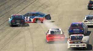#27 premium motorsports jacob construction, panini america, insurance king, red rock secured, greenlight, nascar heat 5, thriv5, america strong, united breast cancer foundation, fatboy ice cream, figgers wireless. Kettelle Gets Turned By Luza Early At New Hampshire Nascar En Espanol