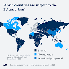 These countries are imposing bans and restrictions on travel from the united kingdom to stem the transmission of a coronavirus variant that health editor's note — this list was current as of 9.30 a.m. Eu Agrees To Reopen Borders To 14 Countries Extends Travel Ban For Us Tourists News Dw 30 06 2020