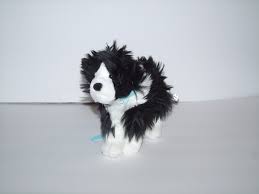 Black And White Sheltie Stuffed Animal American Girl Saige Pet Rembrandt Border Collie Black White Dog Retired 7 Black And White Dog American Girl Border Collie