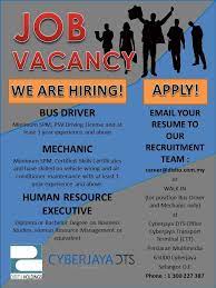 How to submit a job opening. Job Vacancy In Cyberjaya Rayuik