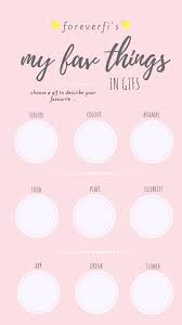 My Favourite Things Instagram Story Template By Foreverfi Instagram Story Questions Instagram Story Template Instagram Frame