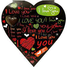 Buy Blasta I Love You Dark Chocolate Gift Box Heart 120 Gm Online All India Delivery Snaktime In