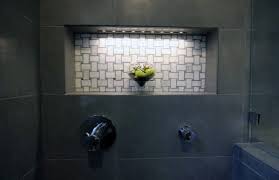 This allows the niche to enter between studs which are often 16 inches apart. Top 70 Best Shower Niche Ideas Recessed Shelf Designs
