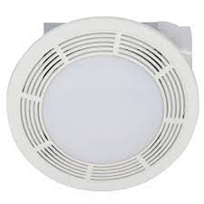 Combination light, heater and exhaust fan fixtures are practical in smaller bathrooms and powder rooms that don't have heating vents. Broan Nutone 100 Cfm Ceiling Bathroom Exhaust Fan With Light 751 The Home Depot