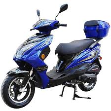 200cc Gas Moped Scooter Super 200 Blue Automatic Cvt Big Power Engine Sporty Style In 2020 Gas Moped Moped Scooter Moped