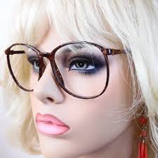 Silhouette Lorgnette 1980's Vintage Opera Glasses Black Frame M1337 C0091  No Lens FREE Shipping