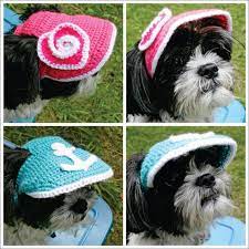 Pattern For A Crocheted Small Dogs Visor Hat Pdf File Etsy In 2021 Small Dogs Pet Diy Projects Diy Stuffed Animals