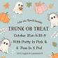 Trunk Or Treat At Pretty In Pink & Four Peas In A Pod - 120 S English St Event Image