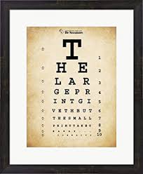 Tom Waits Eye Chart Framed Art Print Wall Picture Espresso Brown Frame 19 X 23 Inches