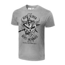 Official Wwe Authentic Wrestlemania 35 Seth Rollins V Brock Lesnar Matchup Wwe T Shirts Mens Tshirts Wwe