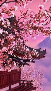 Sakura tree gifs | tumblr. 21 Wonderful Japanese Architecture Wallpapers For Android And Iphone Background Free Dow Japanese Background Japanese Wallpaper Iphone Cherry Blossom Wallpaper
