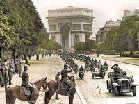 Parade in paris place de la concorde (frankreich). German Parade Through Paris