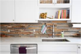 Wooden kitchen backsplashes are a chic and very creative idea to rock, it's a fantastic way to stand out with the backsplash and create an amazing look. Barnwood Backsplash Nbizococho
