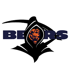 The chicago bears black and white logo is useful for wood engraving or even tattoo design. Logo Of Chicago Bears Free Image Download