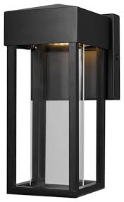 Peruse our collection of elegant sconces, stylish bath & vanity lights, and innovative swing arm lamps—in a range of materials, colors, and sizes. Bowie Integrated Led Matte Black Outdoor Indoor Wall Sconce Contemporary Outdoor Wall Lights And Sconces By Globe Electric Houzz
