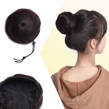 In fact, you can go for some amazing top knots, bangs with buns and i loved these styles because they make my hair look thick and more voluminous. Human Hair Bun Extensions Drawstring Straight Bun Hairpiece For Updo Style Remy Hair Chignon For Women Short Donut Ponytail 1b Natural Black Amazon In Beauty