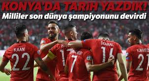 Fransa'ya 2 gol atan kaan ayhan'ı koluma takıp gezsem. Konya Da Tarih Yazdik Turkiye Gazetesi Avrupa