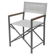 Threshold Bryant Folding Sling Director Patio Chair Chair Deck Furniture Set Patio Chairs