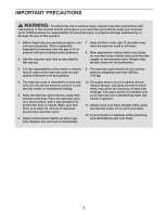 Comments about nordictrack nordictrack c3si recumbent bike : Nordictrack C3 Si Bike User Manual